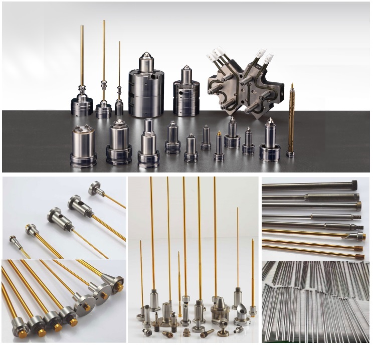 Hot Runner systems and components alve Gate systems, Sprue Bushings, Molding Machine nozzles, Filters,